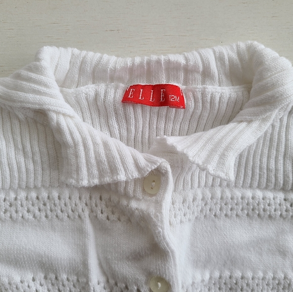 Elle cardigan size 12m White - Picture 2 of 2